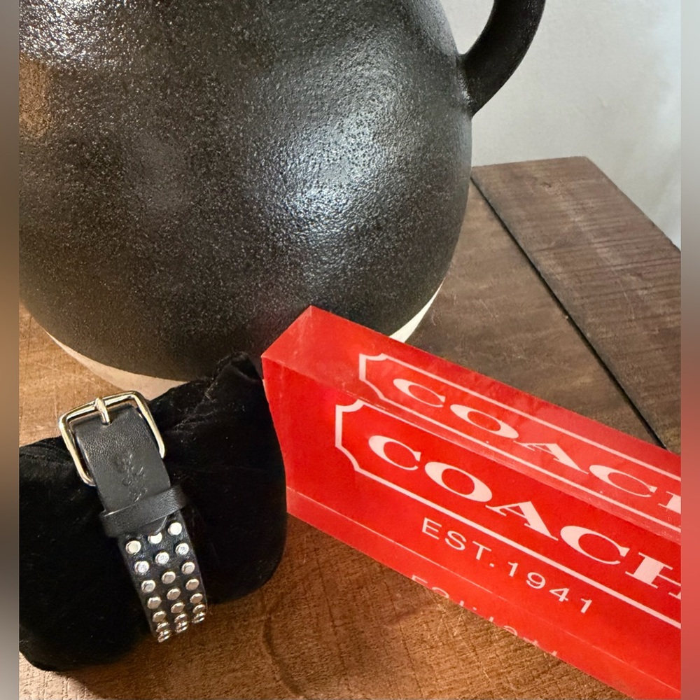 Coach Studded Leather Bracelet - Picture 9 of 10